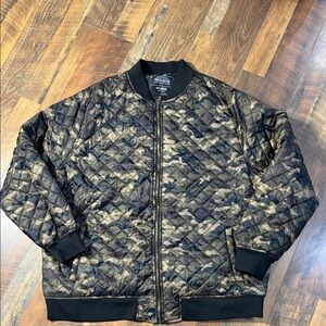 Parish Nation Camo Quilted Bomber Jacket 4XL Like New